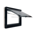QIYUE Wholesale RV Caravan Motorhome Right Angle Side Awning Window 500x500mm Durable Side Window with Sunshade Mosquito Net