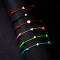 Manufacturer Handmade Beaded Bracelet Gold Silver Butterfly Crown Cross Heart Star Beads Charm Bracelets with Wish Card