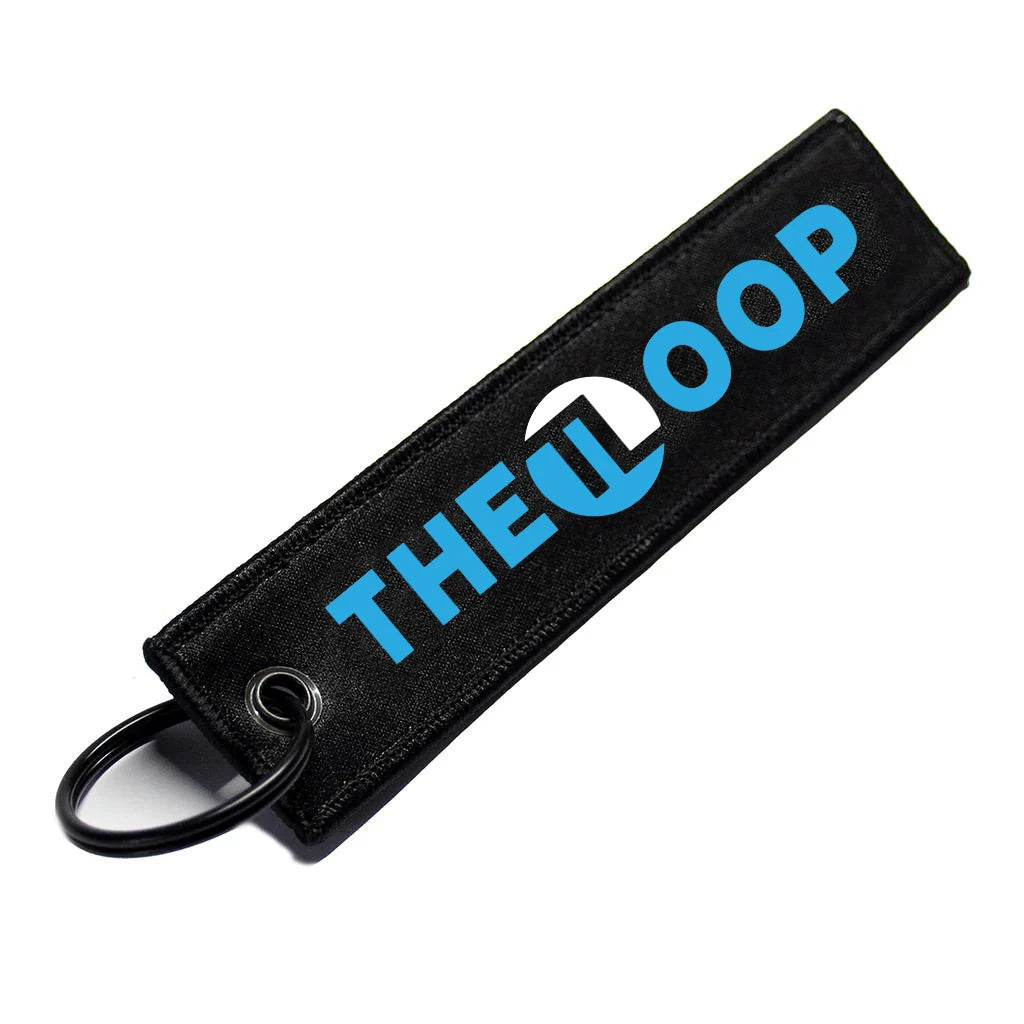 Wholesale Flight Custom Fabric Woven Jet Tag Embroidered Key Chain Flight Tag