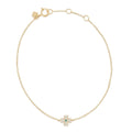 Women Jewelry Gold Clover of Luck Bracelet Silver 925 Charm Bracelet