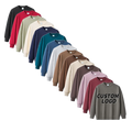 Wholesale New Style Logo Pure Color Custom Fleece Crewneck O Neck Cotton and Polyester   Long Sleeve Blank Mens Sweatshirts