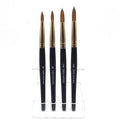 Top Quality 100% Pure Kolinsky Nail Brush #6 #14 Luxury Black Wood Handle 100% Kolinsky Brush for Acrylic Nails Stock Available