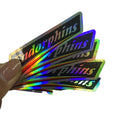 Custom Waterproof PVC Holographic Sticker Label Self-Adhesive with Silk Screen Printing Laser Die Cut Vinyl Logos