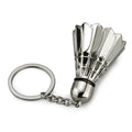 Creative Metal Badminton Key Buckle Simulation 3D Badminton Pendant Promotional Gifts for Gymnasium and Sports Club