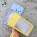 Empty Plastic Card Shape Bottle Perfume Mini Fine Mist Pocket Spray Bottle 45ml Black White Yellow Flat Square Spray Bottle