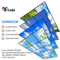 Modern 2x2ft Square LED Ceiling Panel Light Blue Sky White Clouds Design for Hotel & Hospital SMD2835 Light Source Aluminum Body