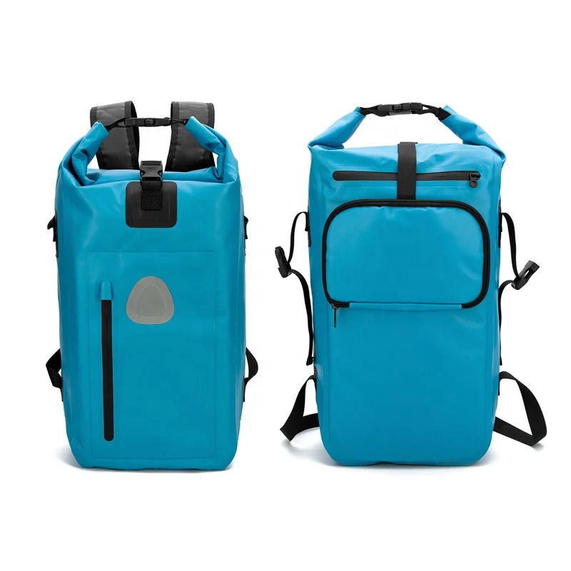 20L Bike Pannier Backpack Waterproof Bike Saddle Bag Extensible Bicycle Rear Seat Bag Shoulder Bag for Riding Cycling