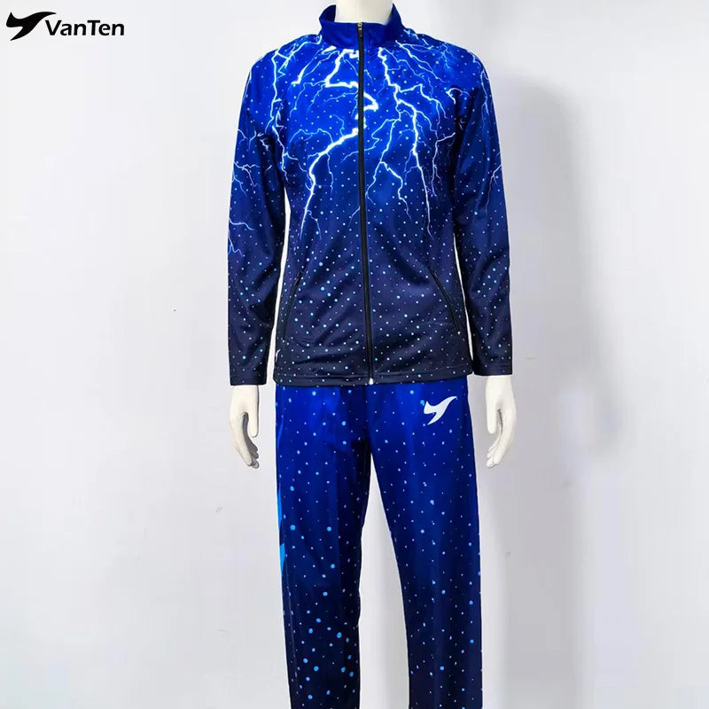 Custom Sublimation Print Cheer Outfit Youth&Adult Practice Wear for Dance&Cheerleading Training Whole Set Tracking Suits Jerseys