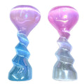Wholesale Gypsum Heart Spiral Tower Hand Carved Electroplate Aura Selenite Heart Screw Tower for Decoration