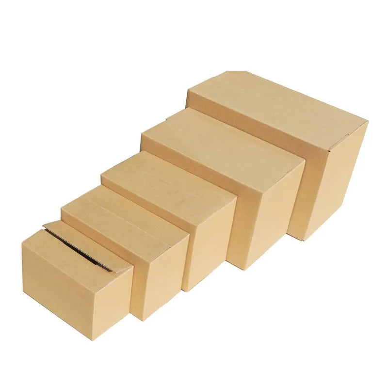 Custom Logo Kraft  Paper Box Corrugated Mailer Cardboard Paper Packaging Mailing Postal Shipping Box