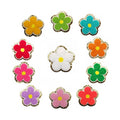 Flower Glitter Gold Border  Iron on or Sticker Chenille Embroidery Patches
