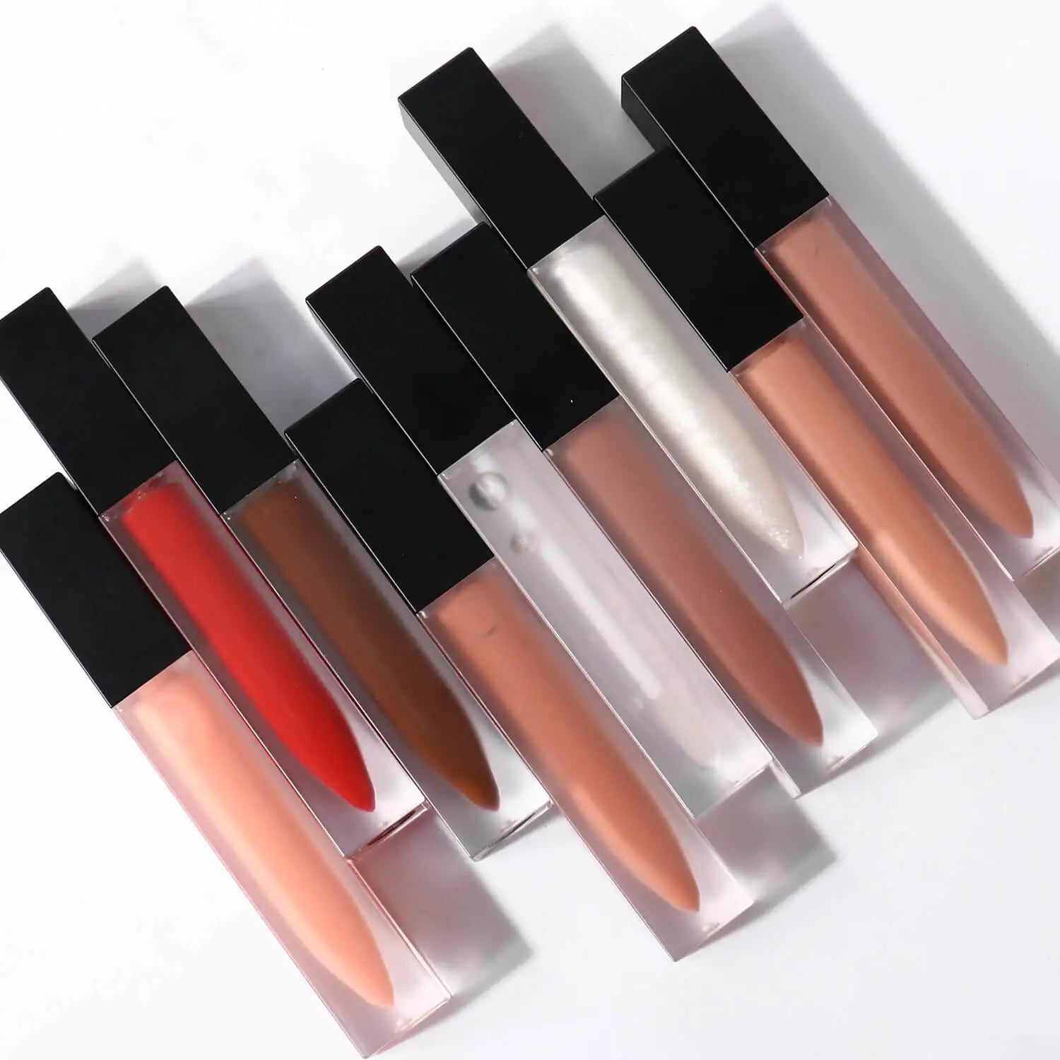 Lipgloss Wholesale No Logo Private Label Lipgloss Multi-Colors Matte and Glossy Lip Gloss
