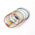 Simple Fashion Bulk Metal Colored Wire Rope Key Chain Diy Accessories Screw Lock Cable Rope Keyring
