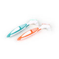 Custom Logo Double Side Plastic Handle False Teeth Denture Cleaning Brush