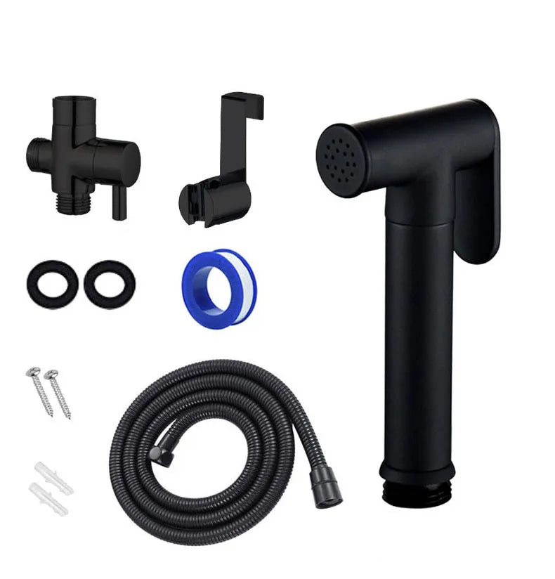 Brass Shattaf Modern Handheld Bidet Sprayer Attachment with Easy Installation Vertical Spray