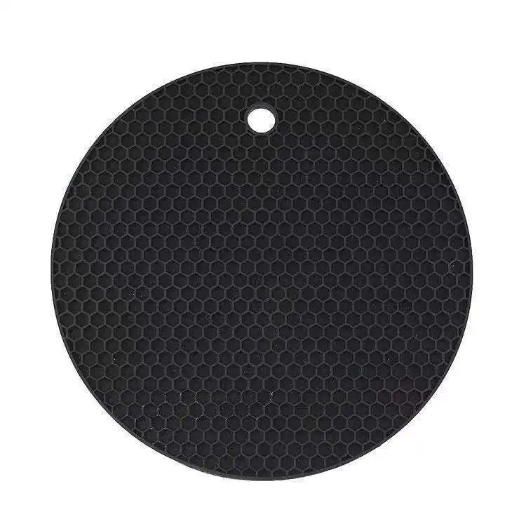 Multifunctional Kitchen Accessories Round Non-slip Pot Holder Heat Resistant Silicone Pot Mat