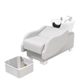 Modern Hot Sale Shampoo Bowl Bed Synthetic Leather Hair Salon Furniture Shampoo Chair for Home Living Room or Hotel Use