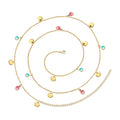 SC Wholesale Fashion Gold Silver Plated Body Chain Trendy Stainless Steel Waist Chain Sexy Crystal Tassel Waist Chain for Women