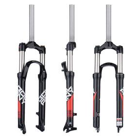 IRONDONKEY 26 & 27.5 Inch Bicycle Suspension Fork Aluminum Alloy Mountain Bike Mechanical Fork Air Spring Cycling Accessories