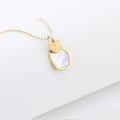 Beimai OEM Irregular Shell Titanium Steel Pendant Queen Portrait Letter Necklace