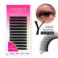 TDANCE Customization YY Shape Lash Extension Cilios Hand-woven Clover 05 07 C D Lash De Pestaas Easy Graft Cilia YY Lash
