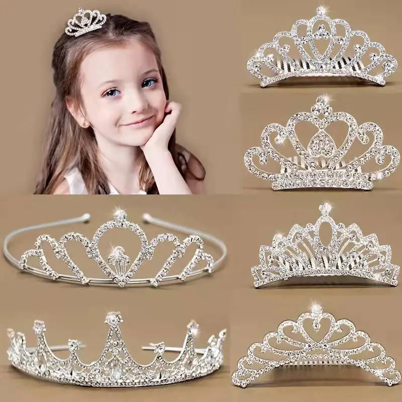Miss Universe Pageant Crystal Crown Women's Bridal Hair Accessories Headband