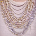 Fine Jewelry Necklaces Iced Out Jewelry 925 Silver 3mm 4mm 5mm Vvs Diamond Moissanite Tennis Chain Bracelets Women