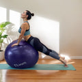 Custom Logo Cheap Non-slip PVC Exercise Fitness Ball Custom Logo Anti-burst Yoga Ball with Pump