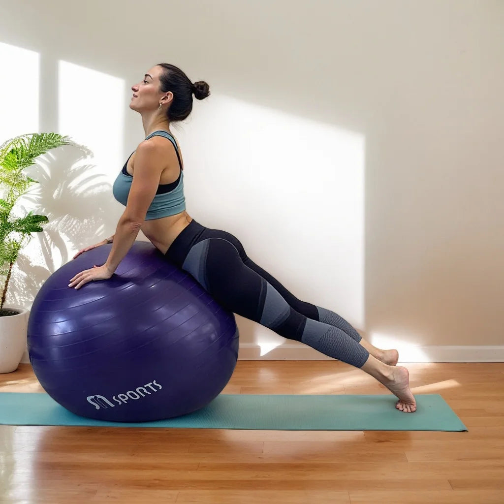 Custom Logo Cheap Non-slip PVC Exercise Fitness Ball Custom Logo Anti-burst Yoga Ball with Pump