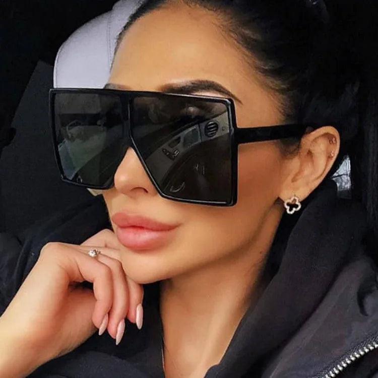 2024 Newest Fashion square Big Frame Metal Hinge Sunglasses Women Men Eyewear Shade Vintage Sun Glasses Wholesale Custom Goggles