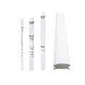 Condibe European Style White Color Stair Wood Railing Post Accessories