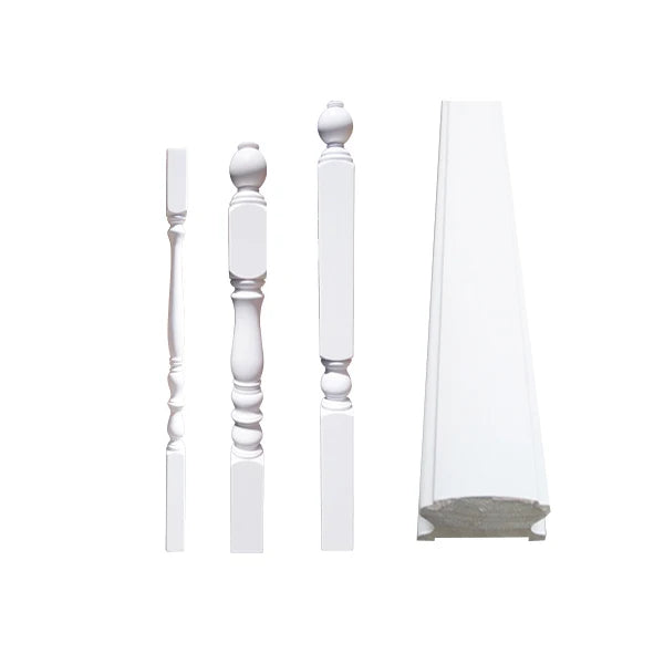 Condibe European Style White Color Stair Wood Railing Post Accessories