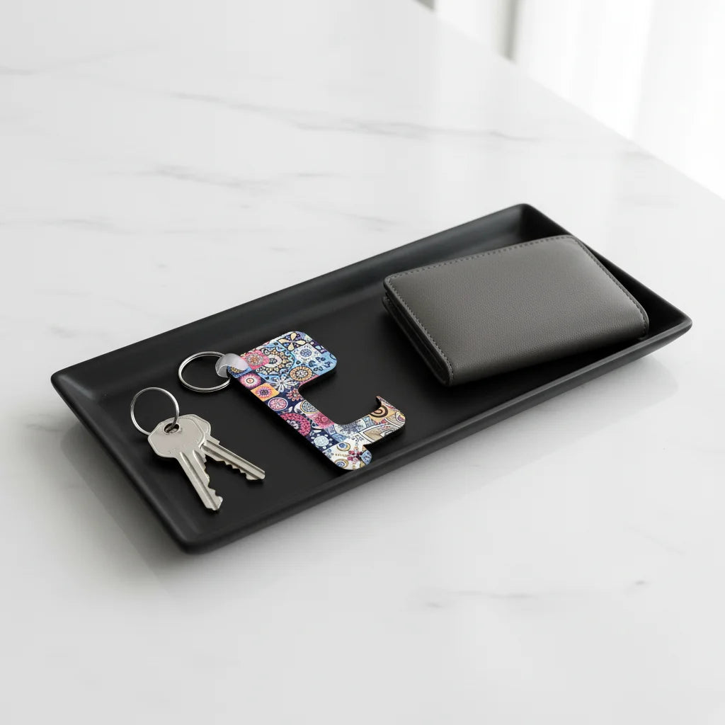 Sublimation MDF Self Defense Keychain Anti-contact Door Open Elevator Protection Keychain