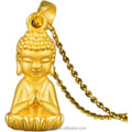 Copper Gold Plated Maitreya Buddha Pendant Men's and Women's Gold Jewelry Necklace Pendant Buddha Pendant