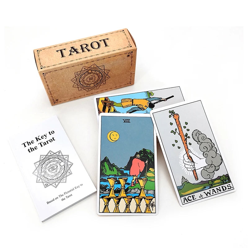 Direct From China Supplier Tarot Playing Cards with Instruction Guidebook Paper Bottom Deck