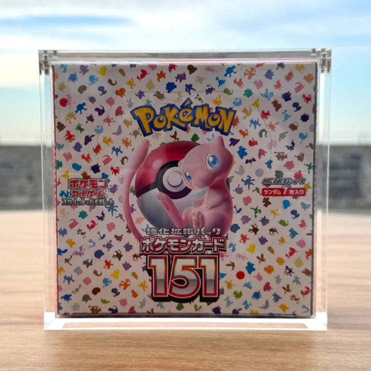 TCG Custom Pokemon Japanese Acrylic Booster Box for S12a Display Case With Lid Acrylic UV Resistant Box for Pokemon Card Box