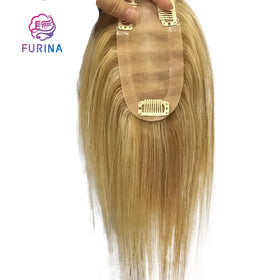 Fashion Color Suitable for All Occasions Soft Cheap Bulk Silk Base Wigs Topper Natural Mono Human Hair Toupee for Women
