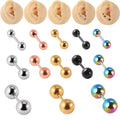 20G Surgical Stainless Steel Body Daith Ear Bone Cartilage Piercing Small Ball Screws Ear Studs 3/4/5mm Small Earrings Wholesale