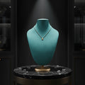 Exhibition Custom Logo Metal Green Jewelry Necklace Bust Showcase Props Display Stand for Jewelry Cabinet