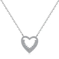Dylam Luxury 925 Sterling Silver Wedding Jewelry 18K Gold Plated Necklace Cz Zirconia Love Heart Brand Design Necklaces Women