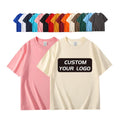 Custom Printed 100% Premium Pure Cotton  Black White Short Sleeves  T-shirt  Summer Casual High Quality Oversized  Men's T-Shirt