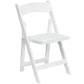 Classic White Resin Folding Chair - Perfect for Weddings Banquets & Outdoor Gatherings