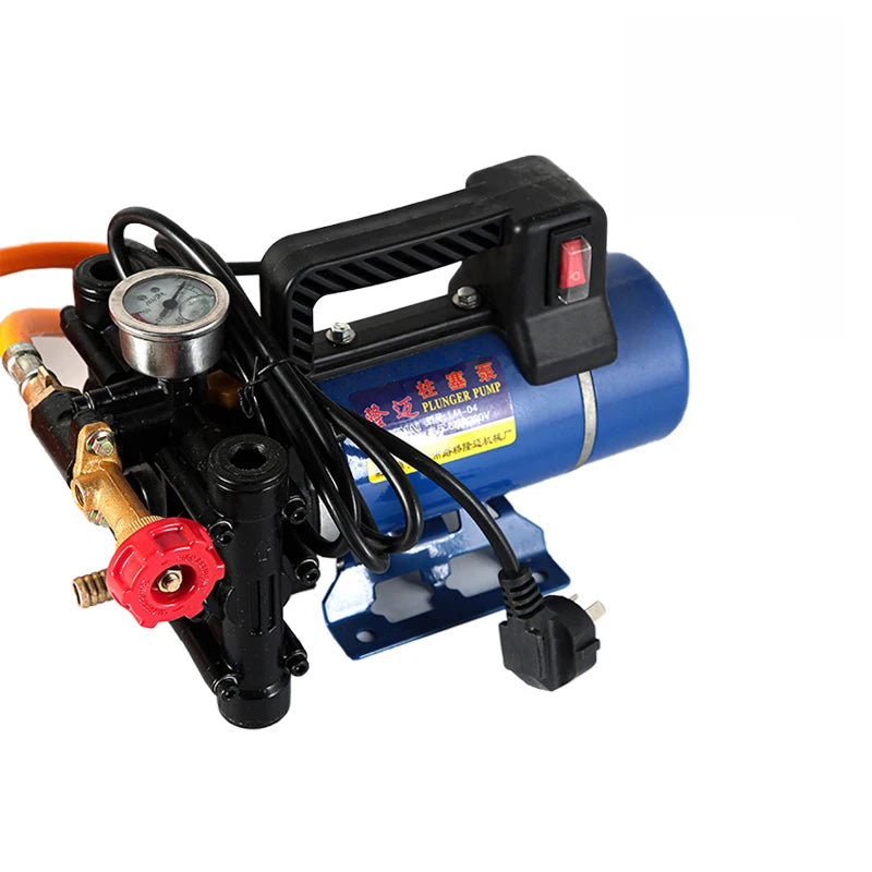 200W Agricultural Electric High Pressure Pump / Garden Tools Spraying Watering Car Wash Irrigation Double Cylinder Piston
