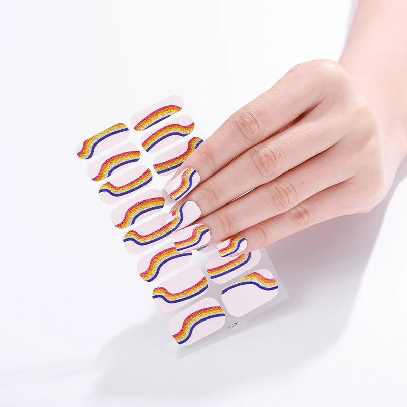 New Year DIY Designer Breathable Nail Polish Sticker Wraps Made From Durable Plastic