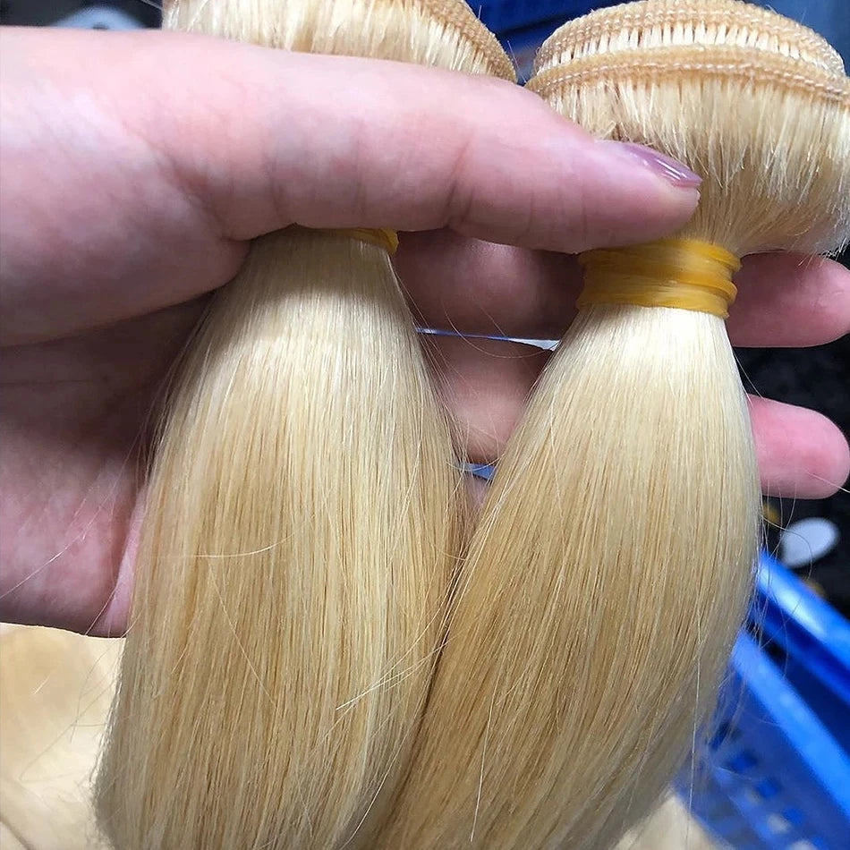 Virgin Cambodian Cuticle Aligned Raw Double Drawnblonde Raw Hair Bundles Cuticle Aligned Water Wave Human Hair Bundles