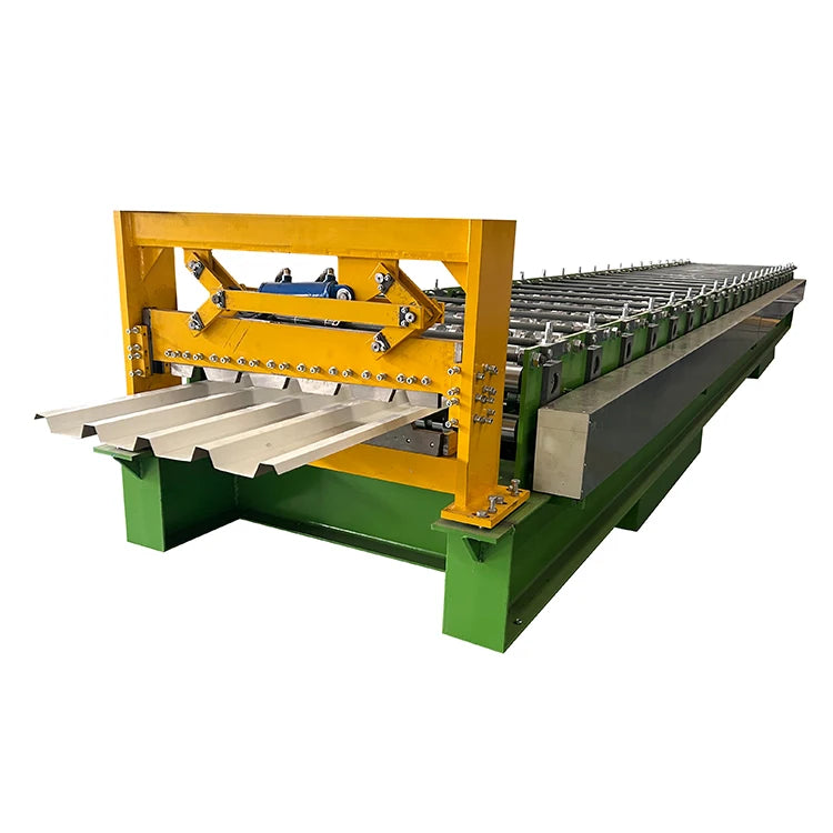 China Trapezoid Tile Forming Roofing Roll Forming Machine with Motor and Gear for South Africa