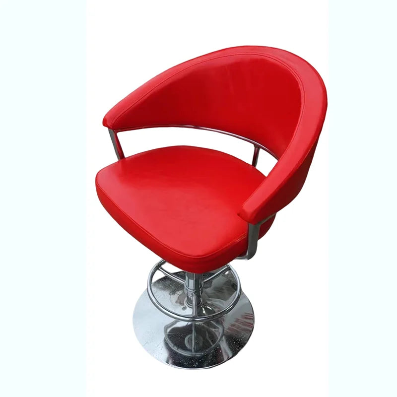 Factory Cheap Price Synthetic Leather Adjustable Back Modern Poker/Casino Chair with Stainless Steel Frame for Home Bar Mall Use