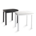 Q-90H Factory Wholesale OEM Modern White/Black Iron & Wood 49cm Piano Stool for Students Beginners Home Teaching