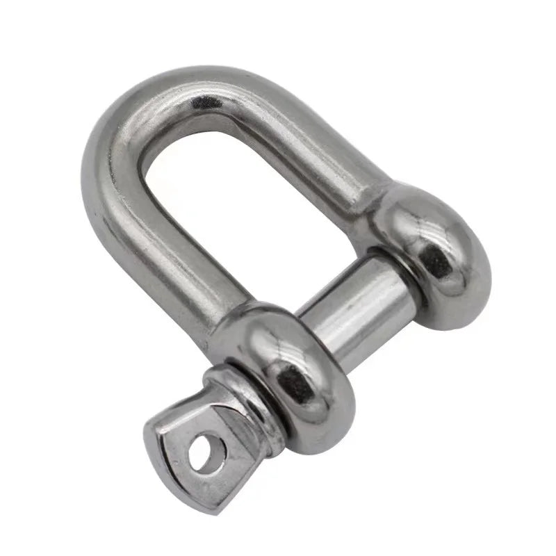Factory Direct Supply Heavy Duty DIN 82101 Stainless Steel 304 Straight D-Type Ring Shackle for Mining Application