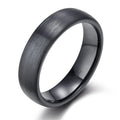 Somen Ceramic Brushed Black Ring for Men Women 4/6/8mm Tendy Male Wedding Ring Matte Promise Ring Fashion Jewelry Wholesale